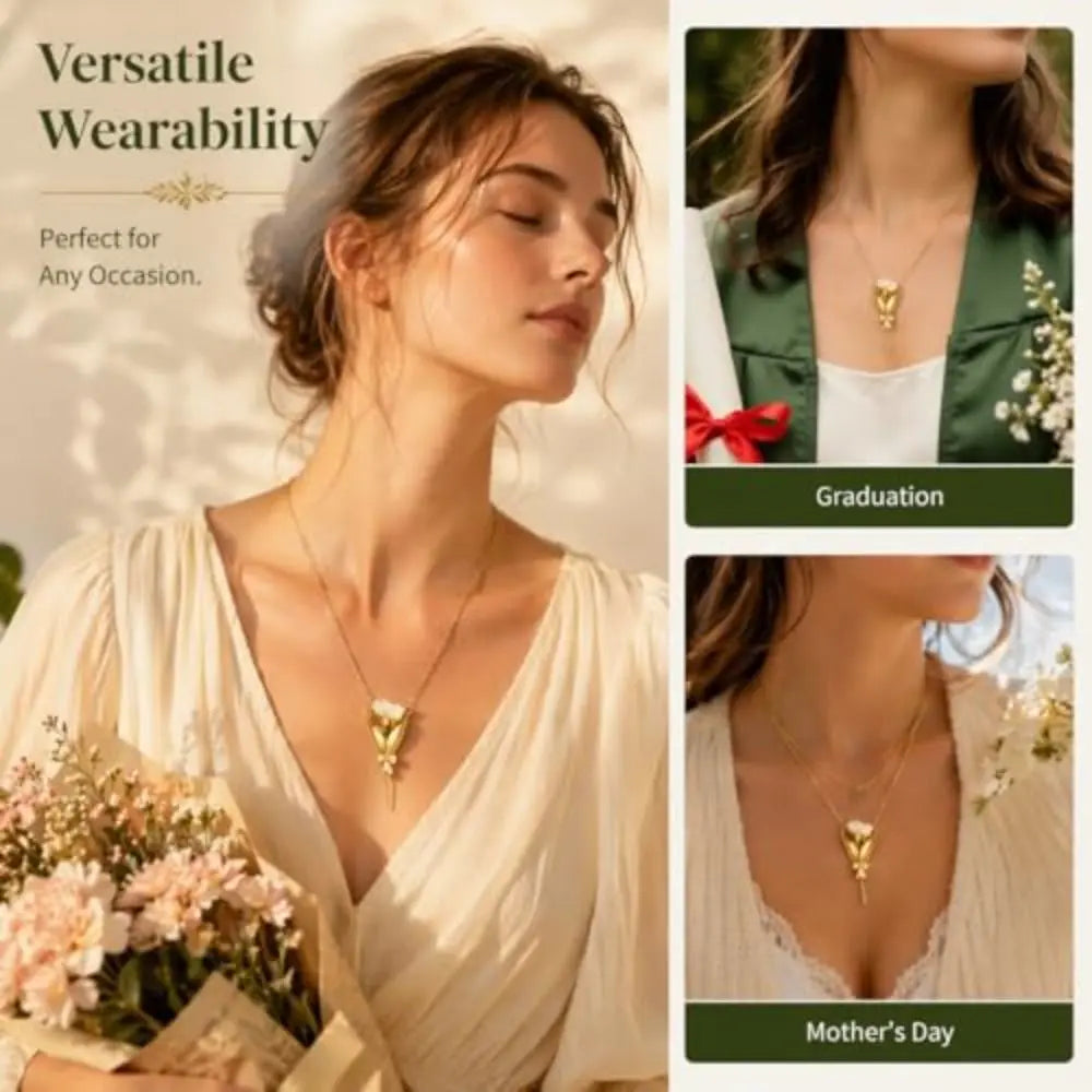 Vintage Bloom Pendant Necklace