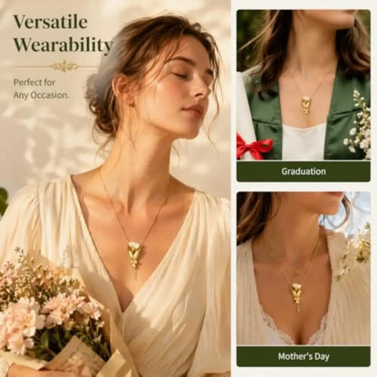 Vintage Bloom Pendant Necklace