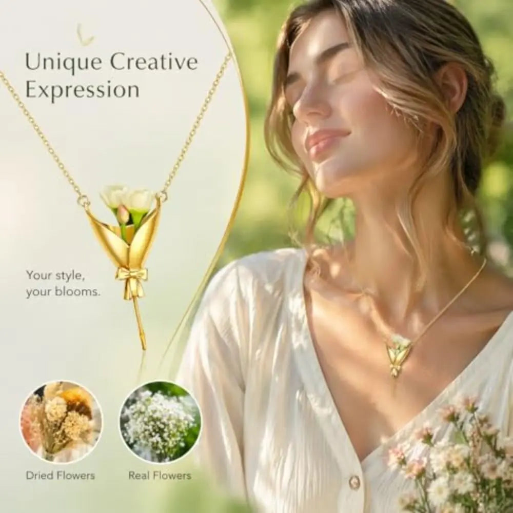 Vintage Bloom Pendant Necklace