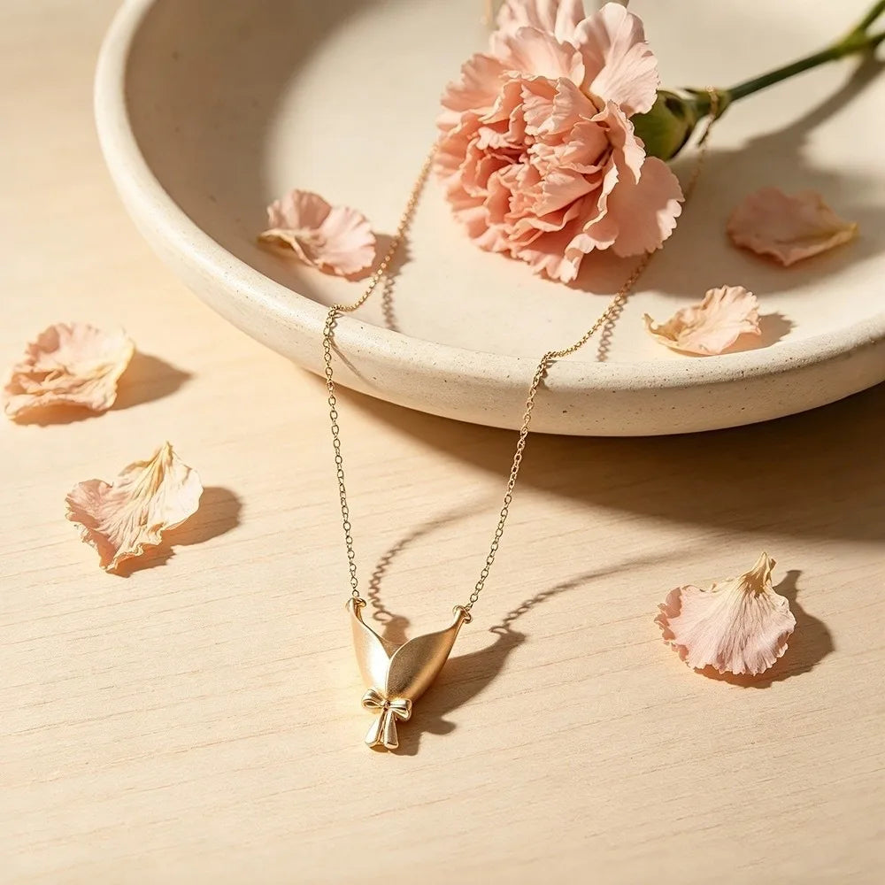 Vintage Bloom Pendant Necklace